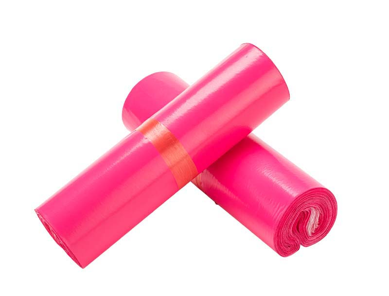 吴江玫红色快递袋-02